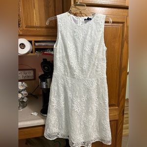 Chaps White Lace Dress Size 6 NWT